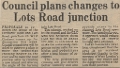 19810508 LOTS ROAD JUNCTION CHANGES CN